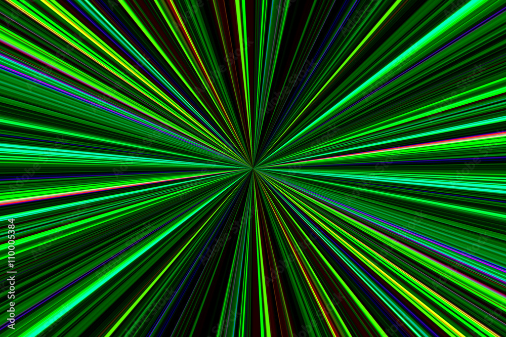 Sfondo con raggi di luce con dominanza verde Sfondo con raggi di luce con dominanza verde
