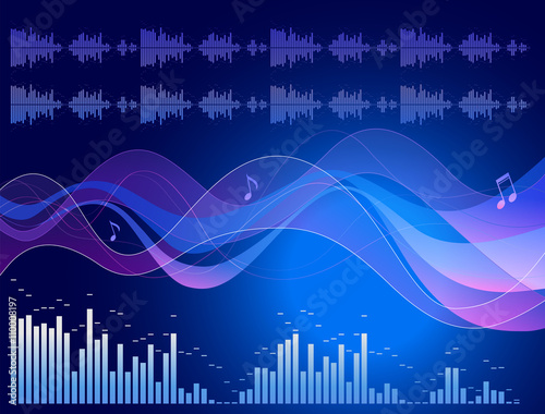 Abstract musical background