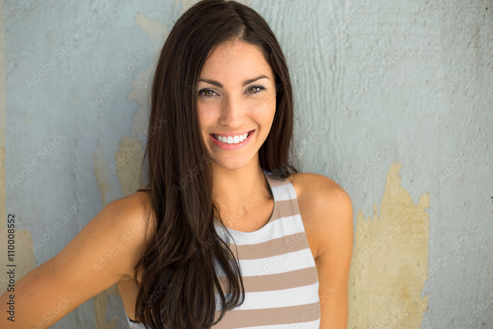 Beautiful woman brunette headshot pretty smile energetic vibrant personality Beautiful woman brunette headshot pretty smile energetic vibrant personality