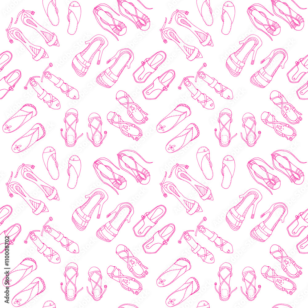 Shoes seamless pattern Shoes seamless pattern