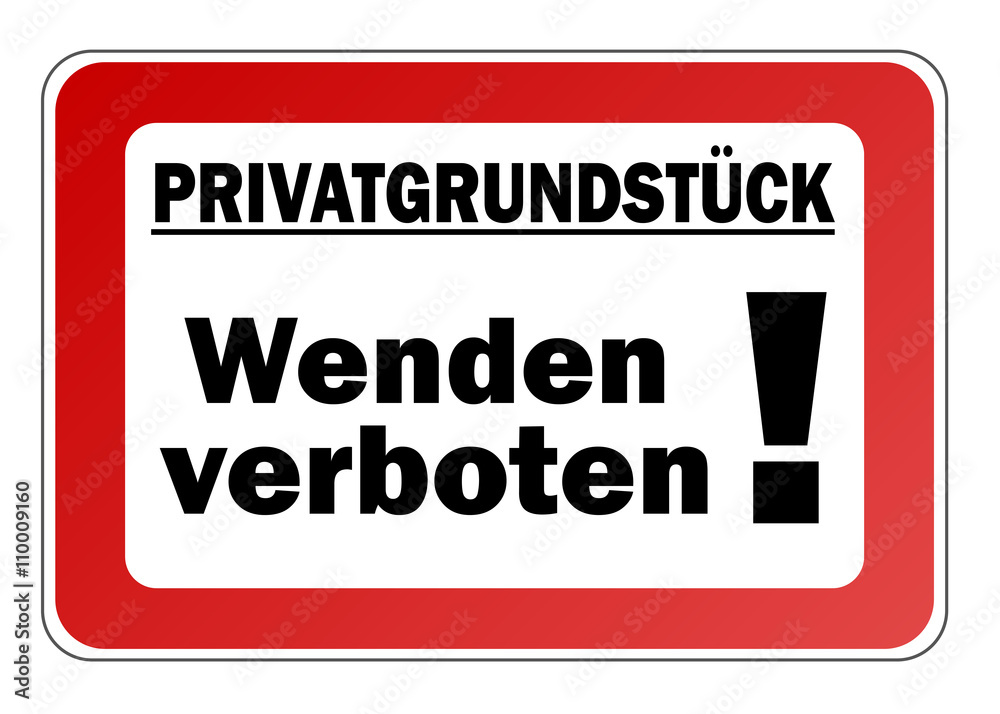 P Wenden verboten Adobe Stock