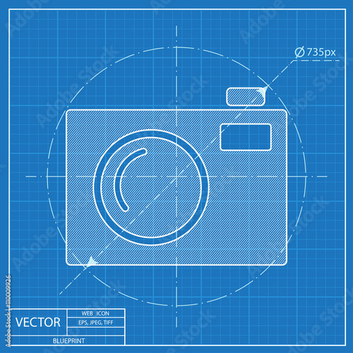 blueprint icon of camera