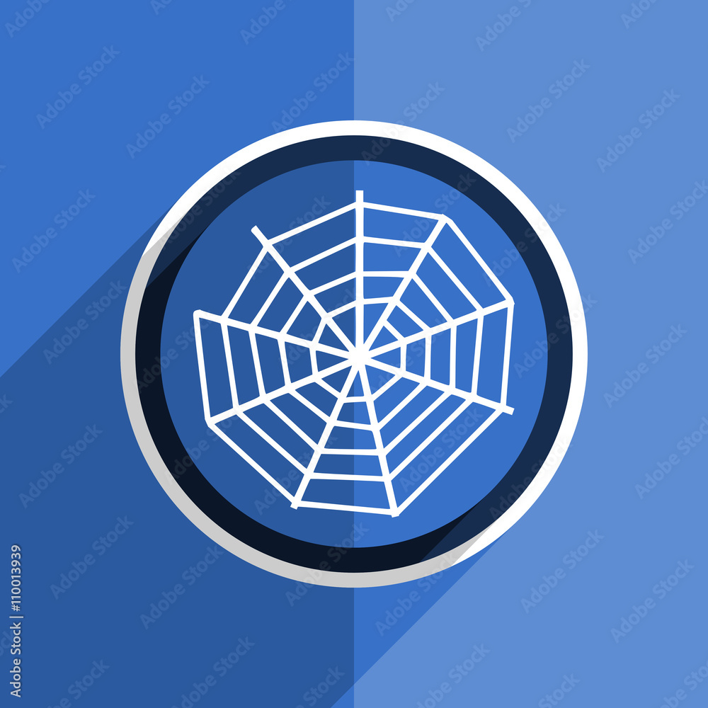 blue flat design spider modern web modern web icon blue flat design spider modern web modern web icon