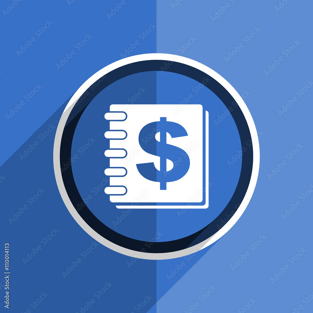 blue flat design money modern web icon blue flat design money modern web icon