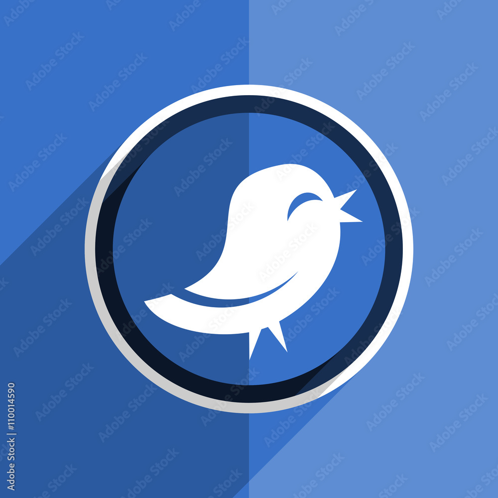 blue flat design twitter modern web icon blue flat design twitter modern web icon