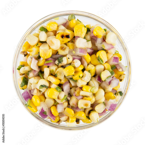 Grilled Corn Salsa Isolated
