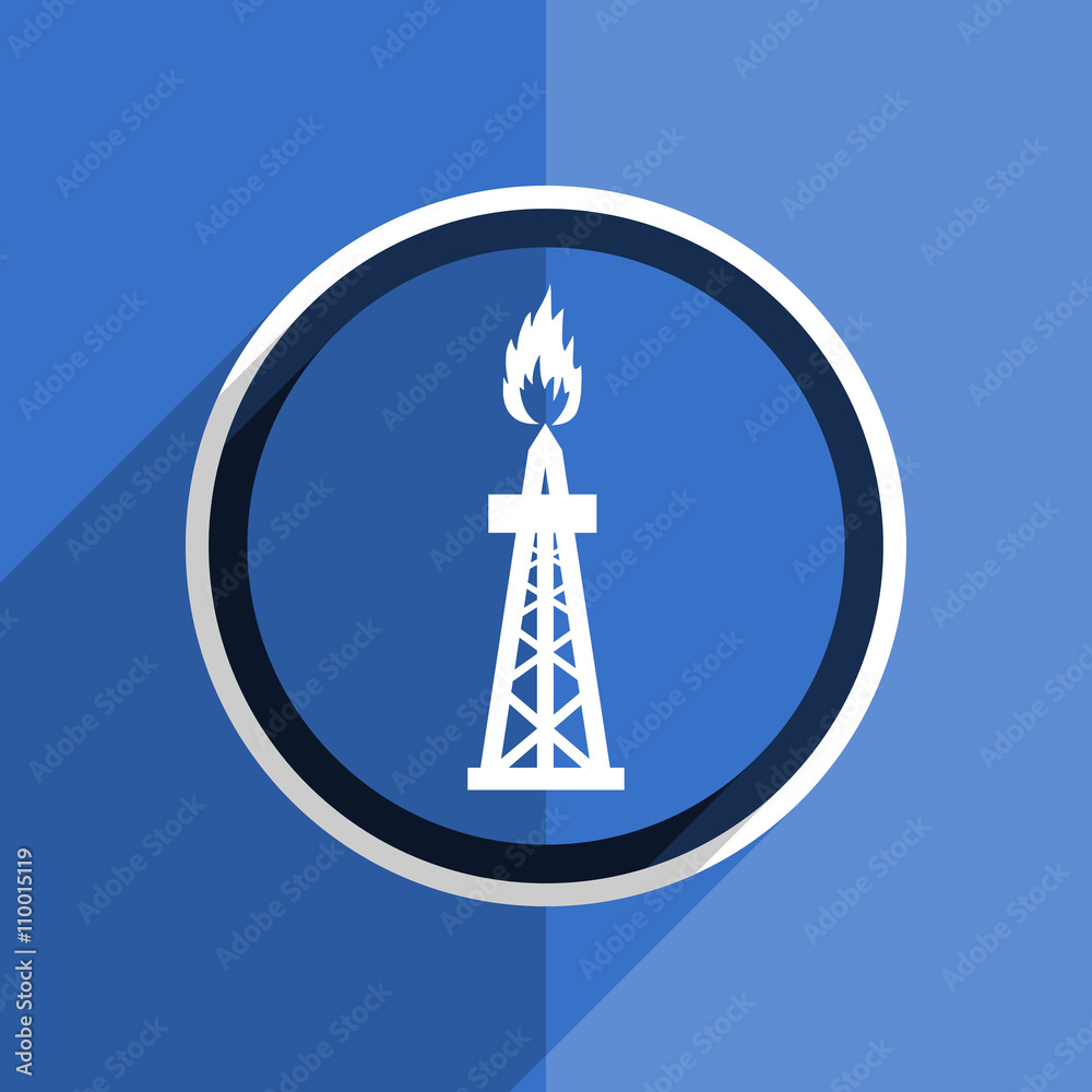 blue flat design gas modern web icon blue flat design gas modern web icon