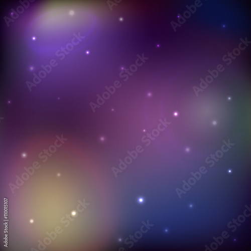 Space vector background, galaxy and stars © vika_k