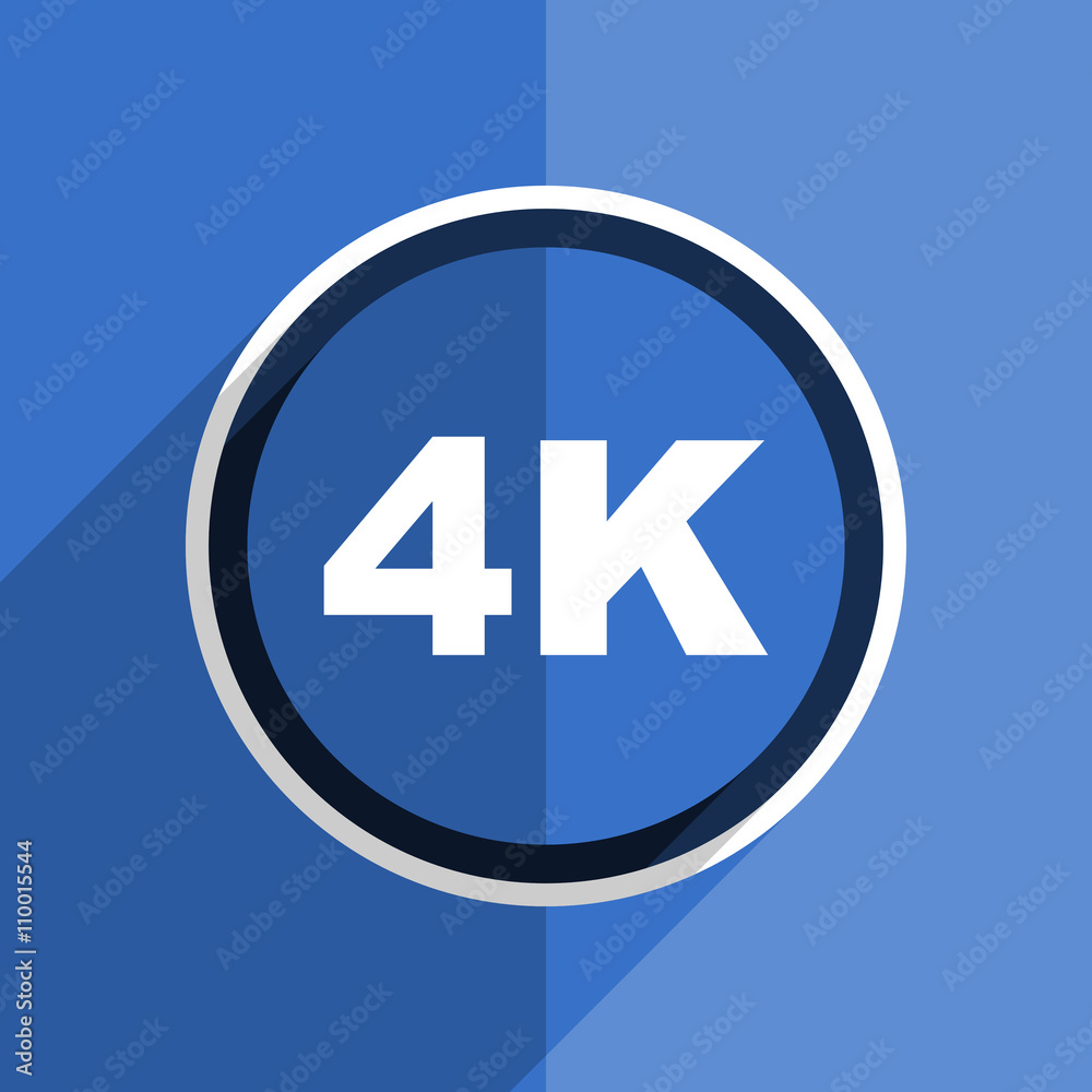 blue flat design 4k modern web icon blue flat design 4k modern web icon