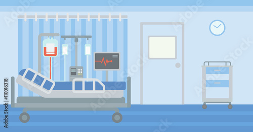 Background of hospital ward.