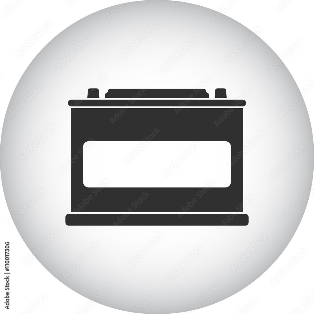 Car battery accumulator sign simple icon on background Car battery accumulator sign simple icon on background