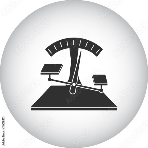 Balance Scales sign simple icon on background