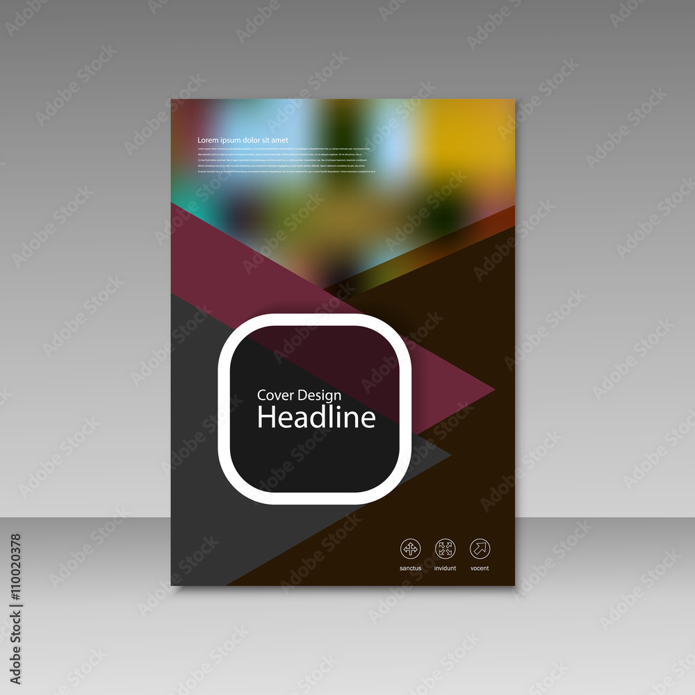 Fototapeta premium Vector Brochure Design Layout template 