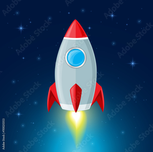 Rocket in space