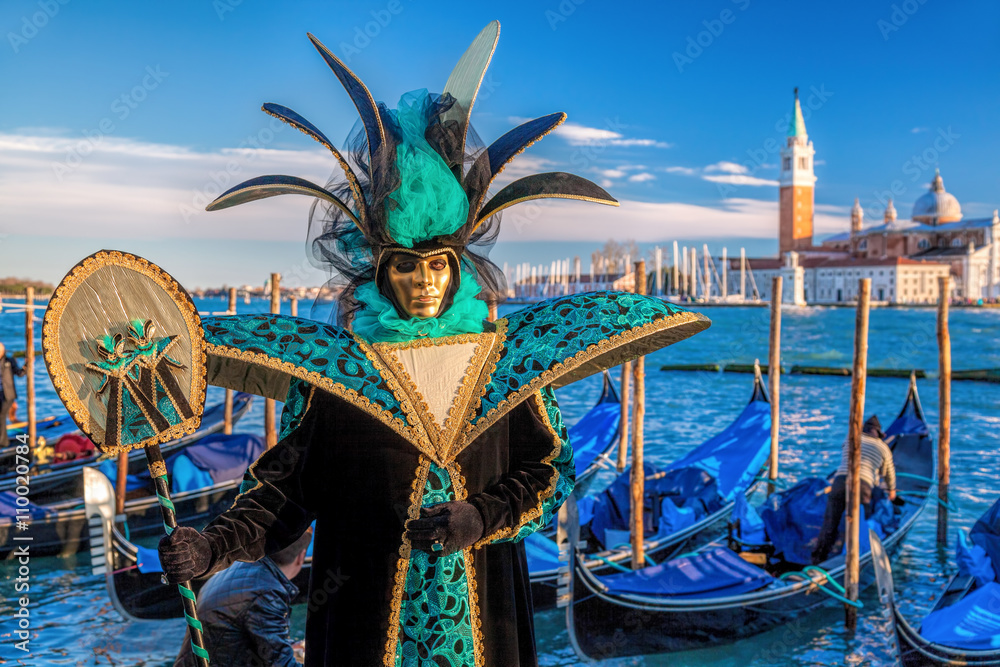 Naklejka premium Famous carnival in Venice, Italy