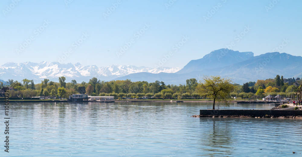 Le Lac du Bourget, Mont Granier et Belledone, Le Bourget du Lac