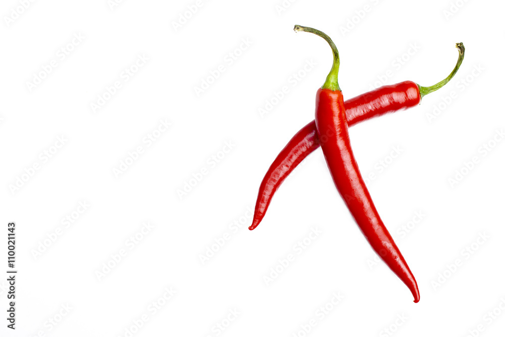 Two Red Chilli Peppers Two Red Chilli Peppers