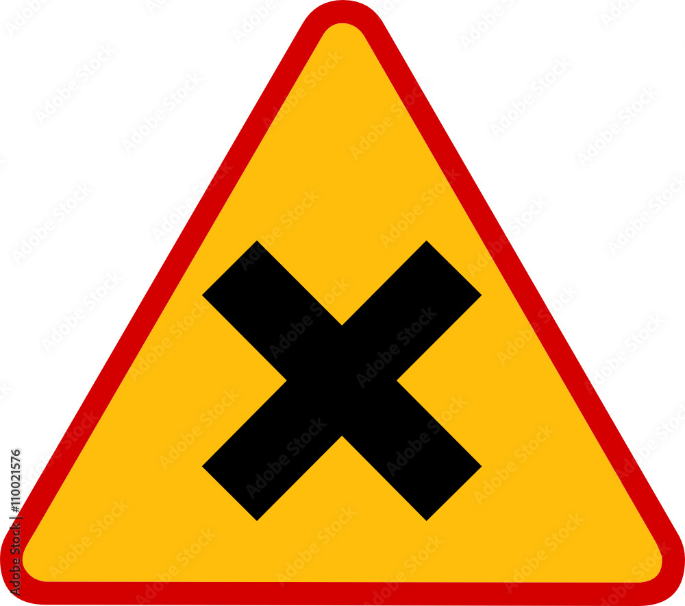 Obraz premium znaki ostrzegawcze