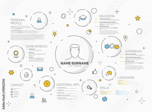 Vector original creative cv / resume template