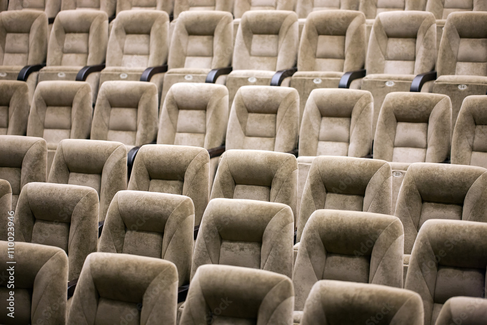 Fototapeta premium Empty comfortable seats in theater, cinema