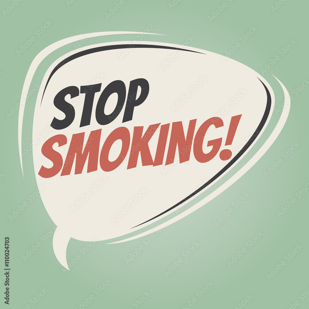 stop smoking retro speech bubble stop smoking retro speech bubble