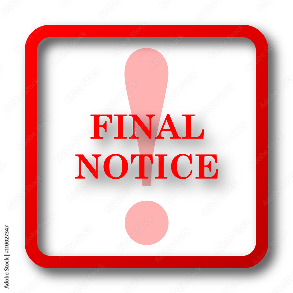 Final notice icon