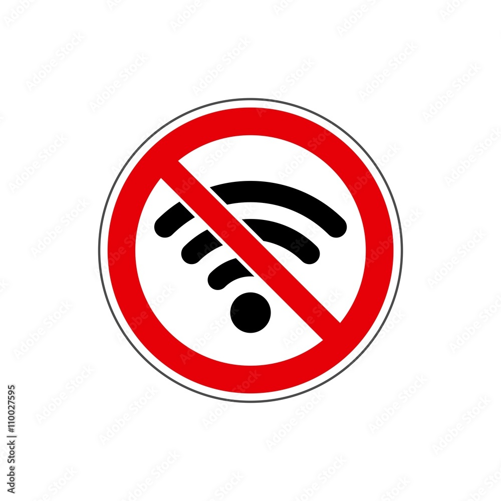 STOP! No signal sign. Vector. The icon with a red sign on a white background. For any use. Warns. STOP! No signal sign. Vector. The icon with a red sign on a white background. For any use. Warns.
