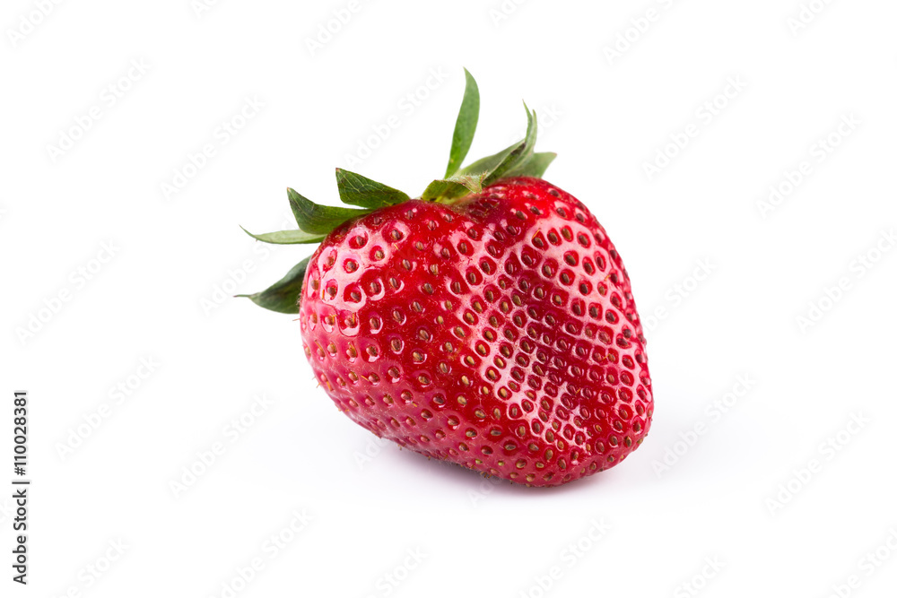 Close up of strawberry on white background Close up of strawberry on white background