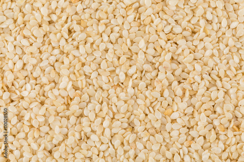 Closeup of lots of sesame seeds