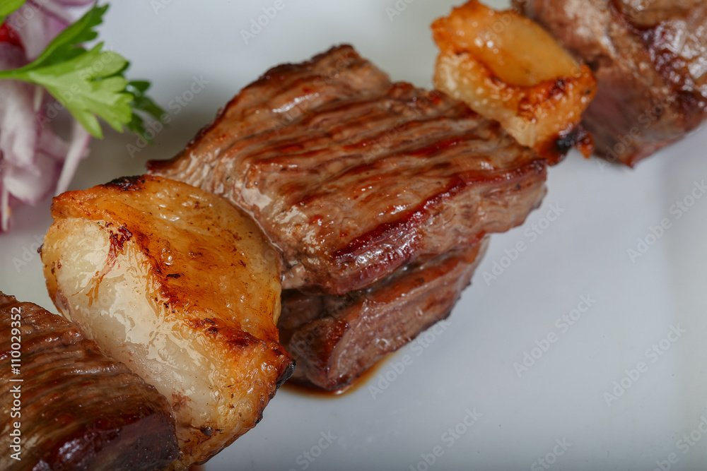 Lamb skewer