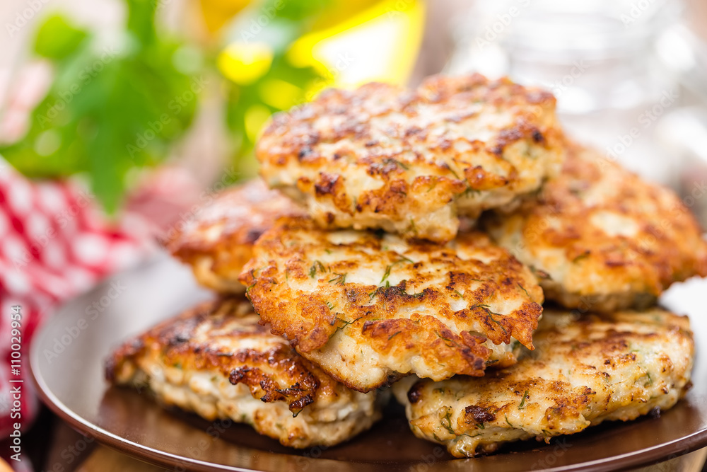 fried meat cutlets