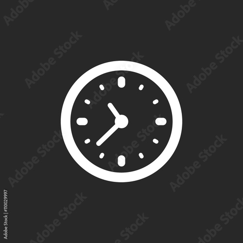 Clocks  sign simple icon on background