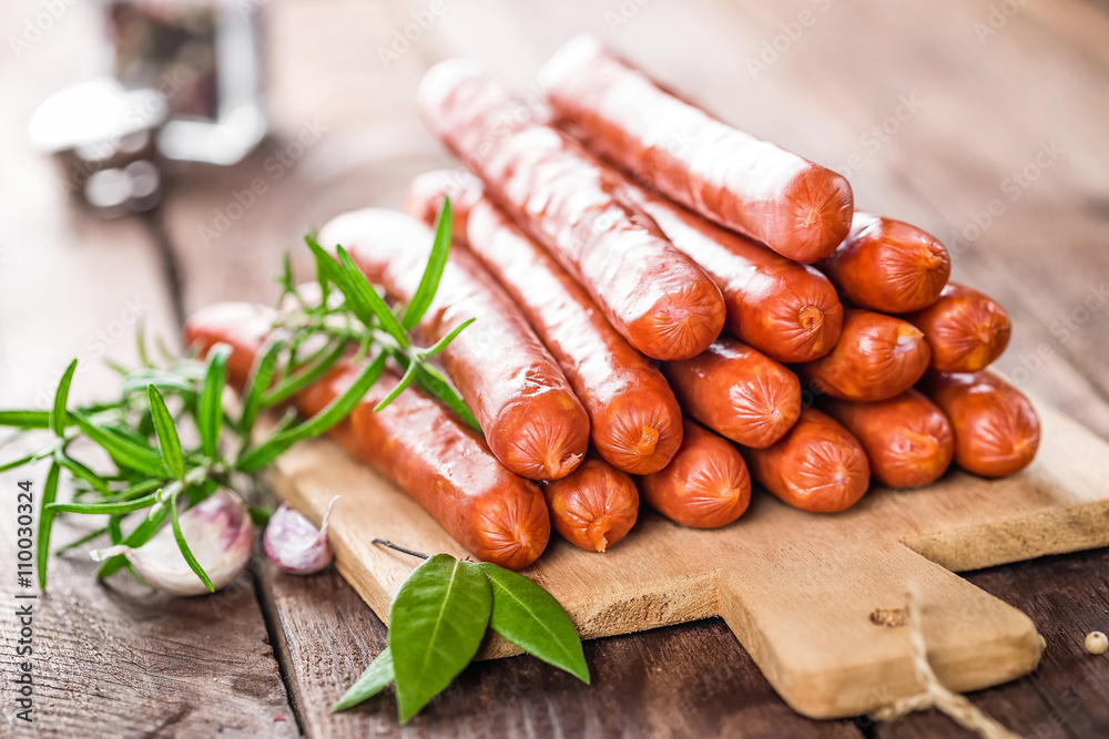 Obraz na plátně sausages