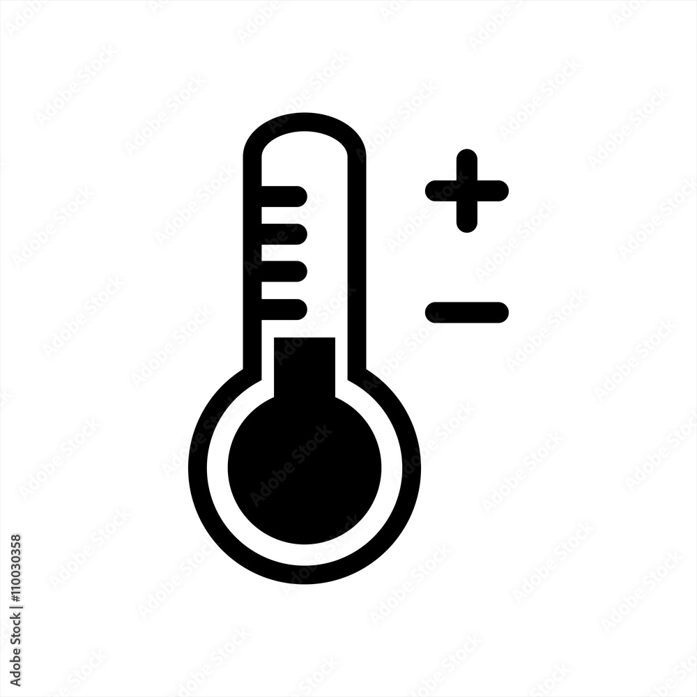 thermometer termometer temperature icon black simple thermometer termometer temperature icon black simple