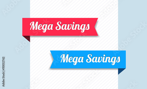 Mega Savings Ribbons