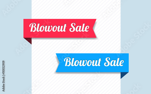 Blowout Sale Ribbons