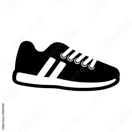 sport shoes icon travel running