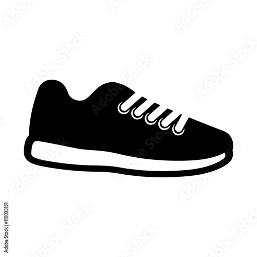 sport shoes icon travel running