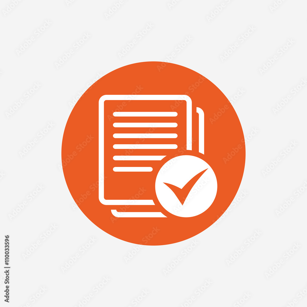 Text file sign icon. Check File document symbol. Text file sign icon. Check File document symbol.