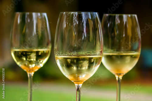 Three Glasses of White Wine