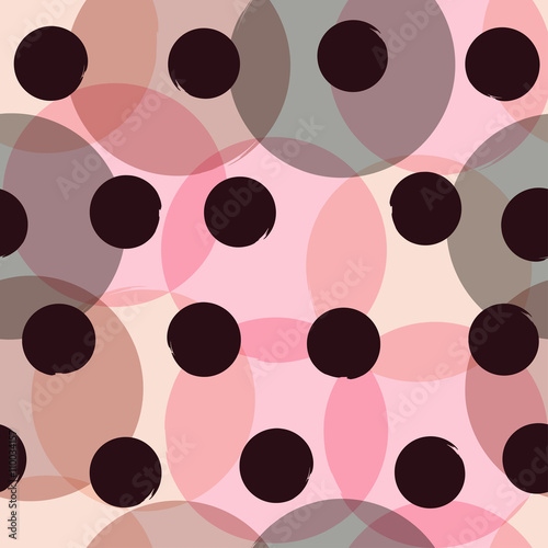 Seamless universal pattern. Polka dots, circles
