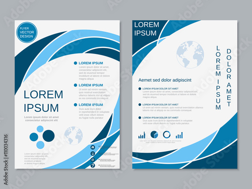 Modern professional booklet vector design