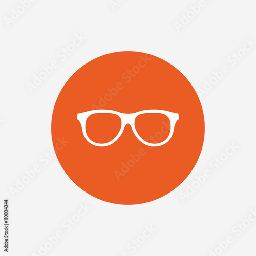 Retro glasses sign icon. Eyeglass frame symbol.
