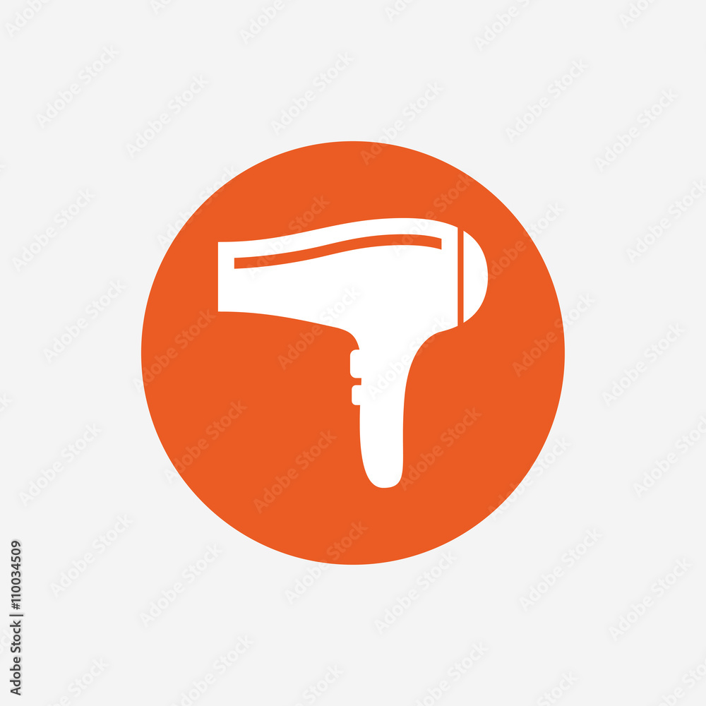 Hairdryer sign icon. Hair drying symbol. Hairdryer sign icon. Hair drying symbol.