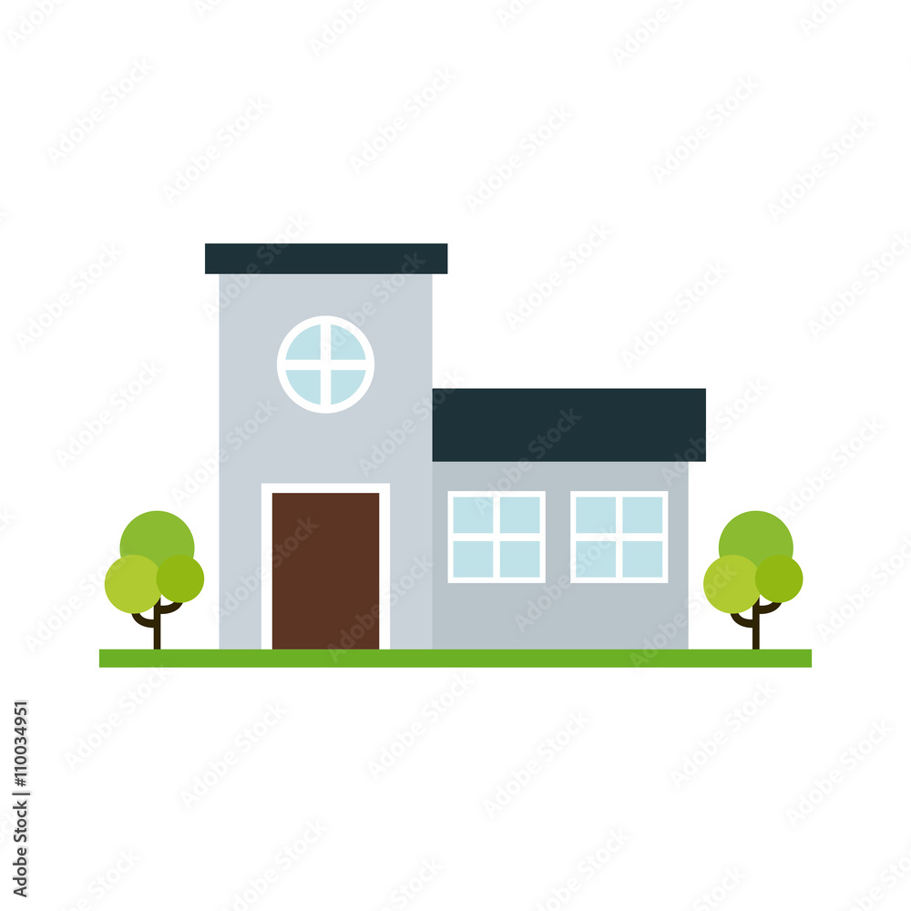 Obraz premium Isolated building