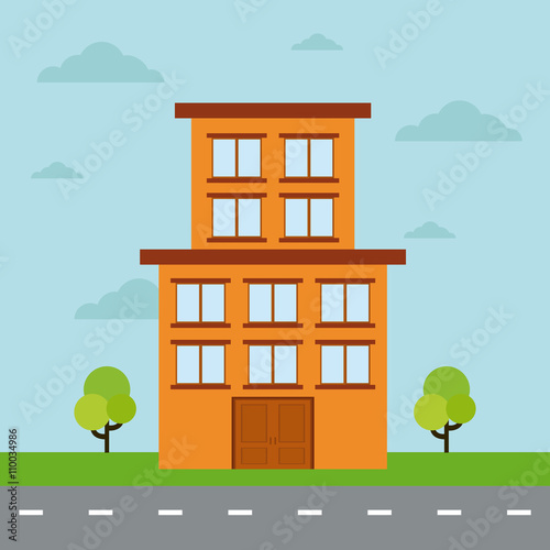 Isolated building