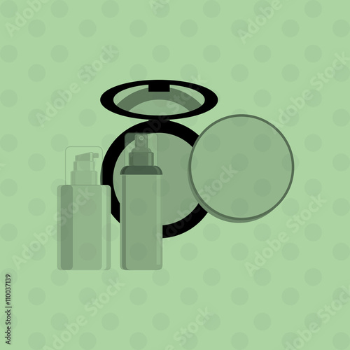 Make up design. cosmetic icon. skin care concept, vector illustration