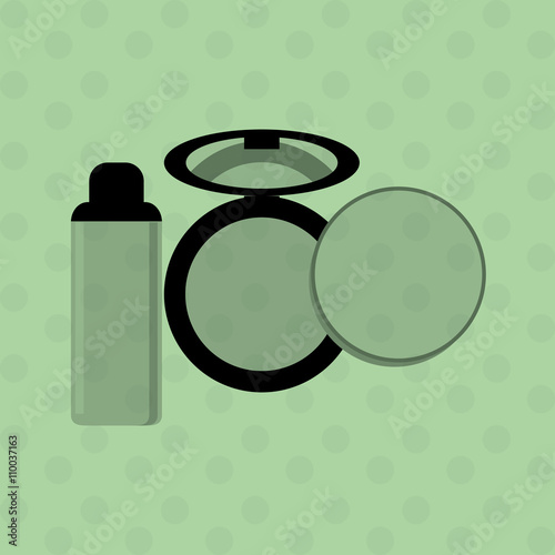 Make up design. cosmetic icon. skin care concept, vector illustration
