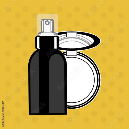 Make up design. cosmetic icon. skin care concept, vector illustration