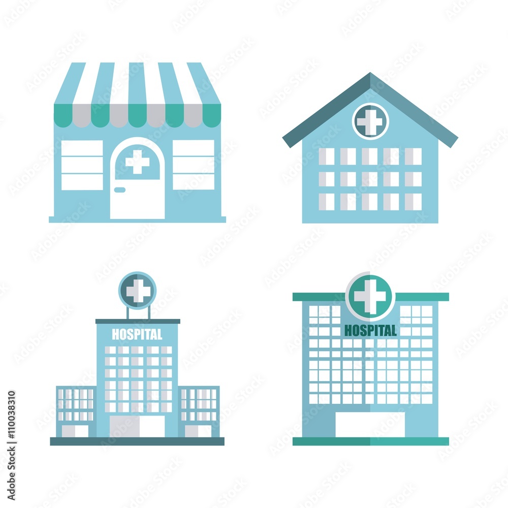 hospital icon design hospital icon design